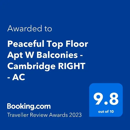 아파트 Peaceful Floor W Balconies - Cambridge Right - Ac